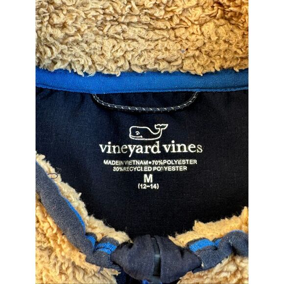 Vineyard Vines Boys Stillwater High-Pile Sherpa 1/4-Zip Jacket Lot NWOT Medium - Picture 10 of 12